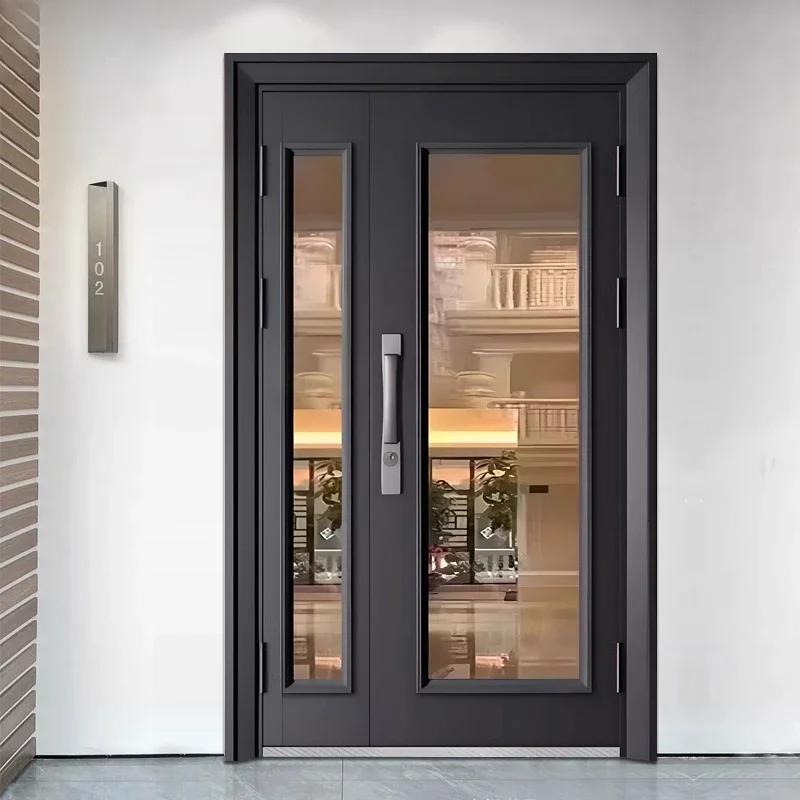 

Glass anti-theft , entrance , mother and child garden terrace entrance rural self-built house door