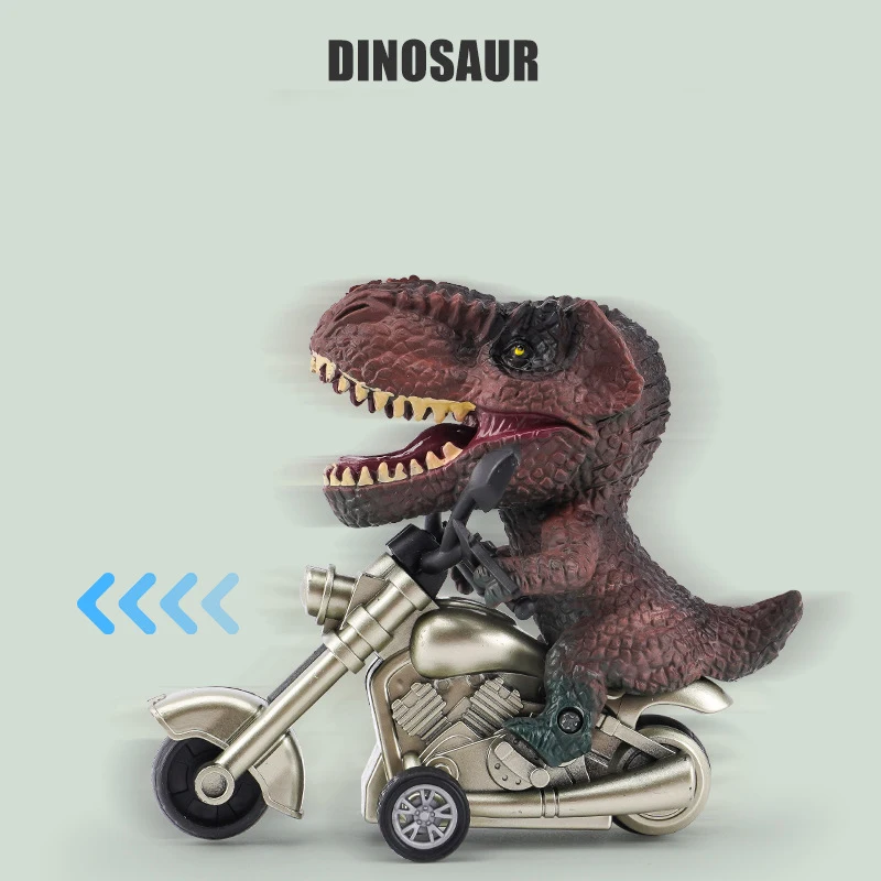 Dinosaur Motorcycle Toy Simulation Motorcycle Funny Triceratops Model Children Inertia Car Toys Christmas Gift