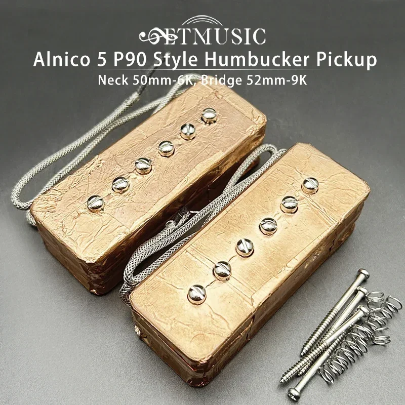 

Alnico 5 P90 Style Pickup Dual Coil Pickup Noiseless Humbucker 6K/9K Alnico 5 Magnet for Elecgtric Guitar