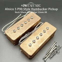 Alnico 5 P90 Style Pickup Dual Coil Pickup Noiseless Humbucker 6K/9K Alnico 5 Magnet for Elecgtric Guitar