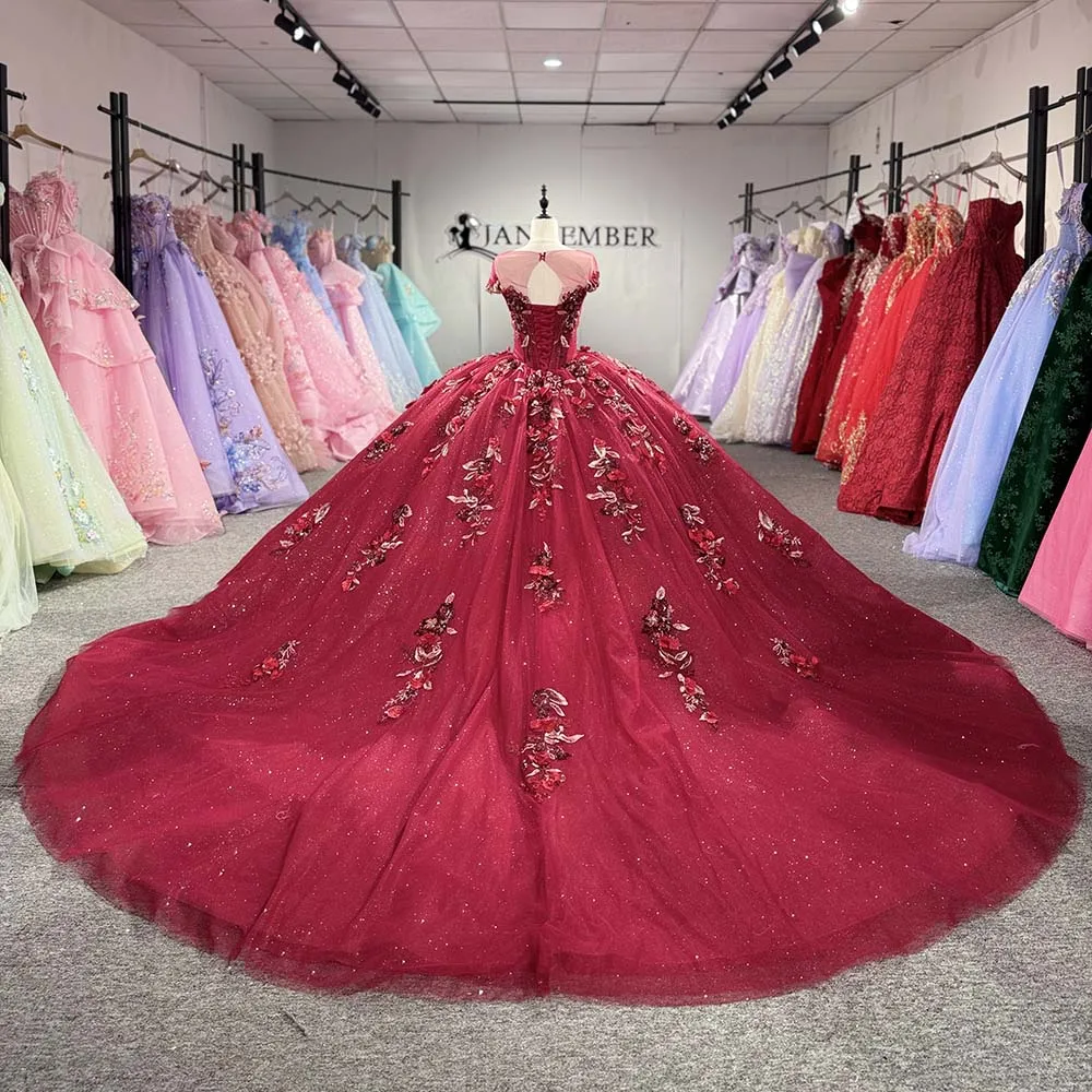Customized Shiny Quinceneara Dresses for Bride Rhinestones Ruffles Bandage Wedding Party Gowns vestidos de 15 quinceañera