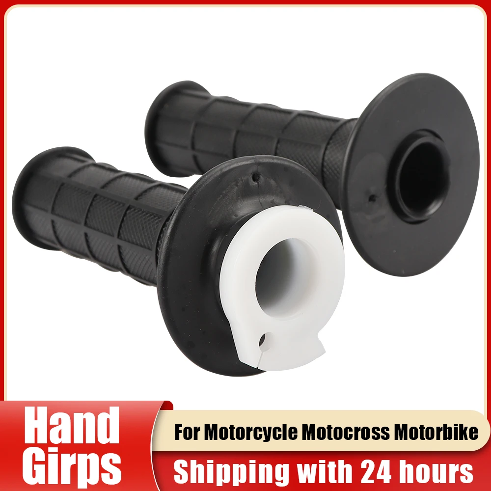 

1 Pair Motorcycle Throttle Rubber Grip Handlebar Grip 22MM 7/8" Universal Handle Grips For Honda Kawasaki Suzuki Yamaha