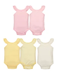 2Pcs Random Summer Baby Girls Pure Cotton Triangle Sweetheart Skincare Comfortable Child Accessories