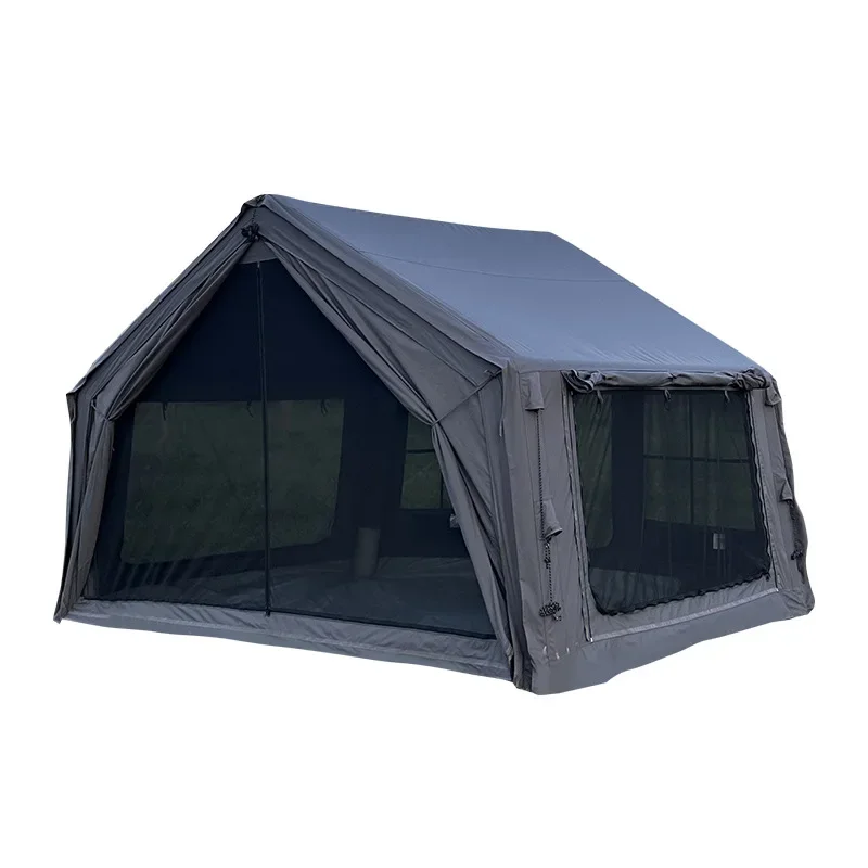 

19.4 m2 (9.7 + 9.7 m2) 320g cotton inflatable tent ridge tent