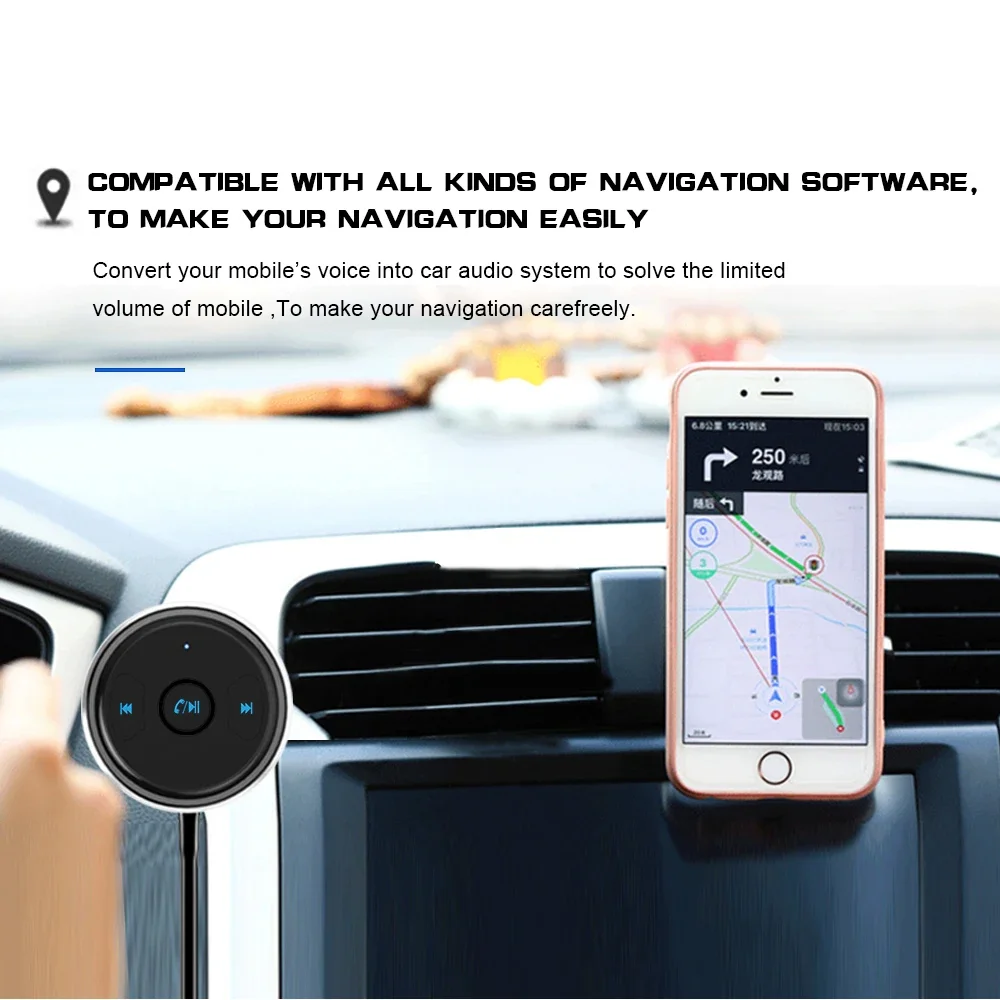 

Универсальный автомобильный адаптер AUX 3,5 мм, Bluetooth-совместимый, беспроводной автомобильный музыкальный приемник 4,1, стерео мобильный аудиоприемник