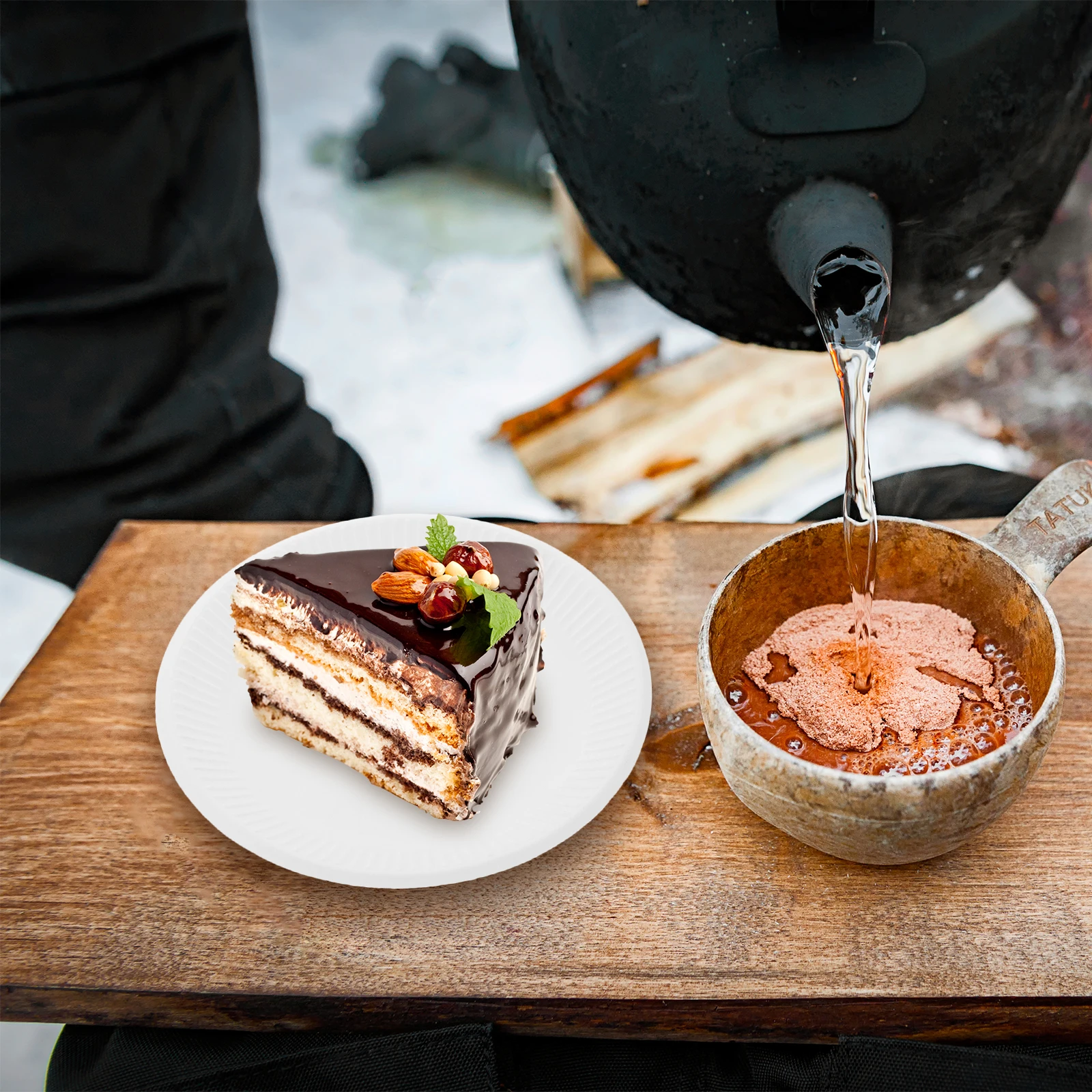 

50Pcs White Paper Plates Disposable Party Supplies Birthday Dessert Dinner Plates Elegant Tableware Paper Party Supplies