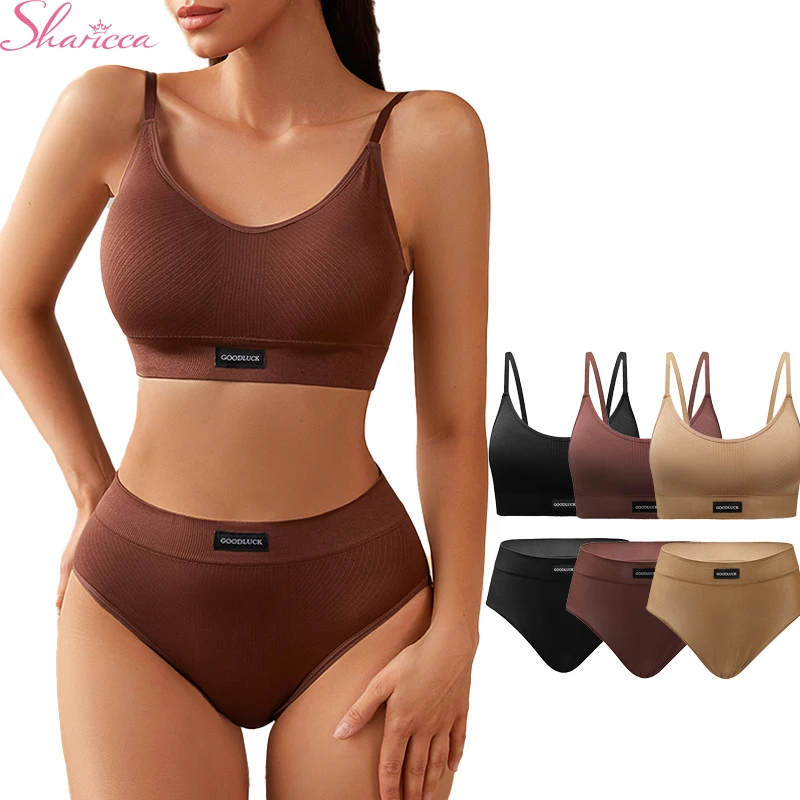 Hot Sale New Design Seamless Panties Underwear Set Conjuntos Interior Para Mujeres Seamless Bra And 