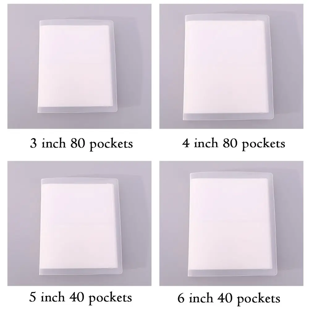 Showing Book Wear Resistant Large Capacity Postcard Empty Storage Case Photo Storage Book Photo Collection Transparent Album