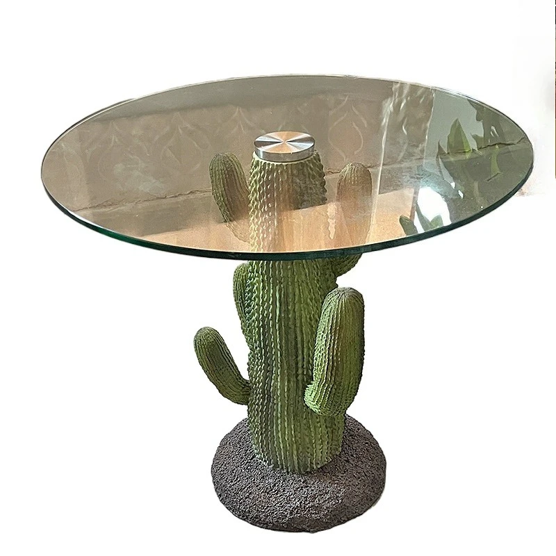 

Modern simple small corner few cactus coffee table B & B hotel shopping mall ornament small furniture