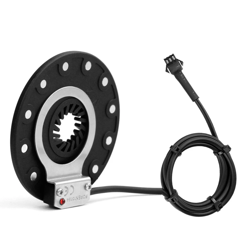 

1x Electric Bike Pedal Sensor Assist 12 Magnet E-Bike Double Hall Right Side PAS System SM Connector DIY EBike Kits Cycling Part