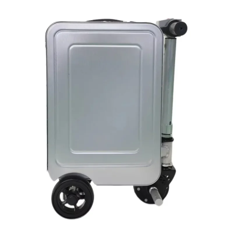 Modern Durable Motorized Suitcase Cycling Luggage TSA Lightweight Portable Aluminium Frame Smart Follower USB