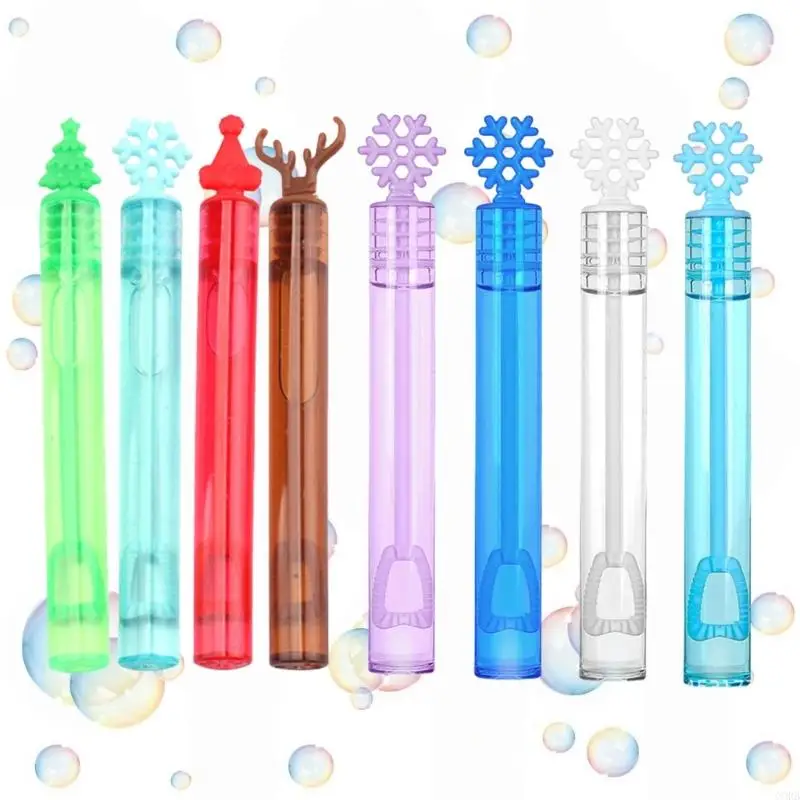 Kids Friendly Christmas Bubble Toy Multi Use Bubble Wand For Outdoor Indoor Play Safe Material No Liquid Included