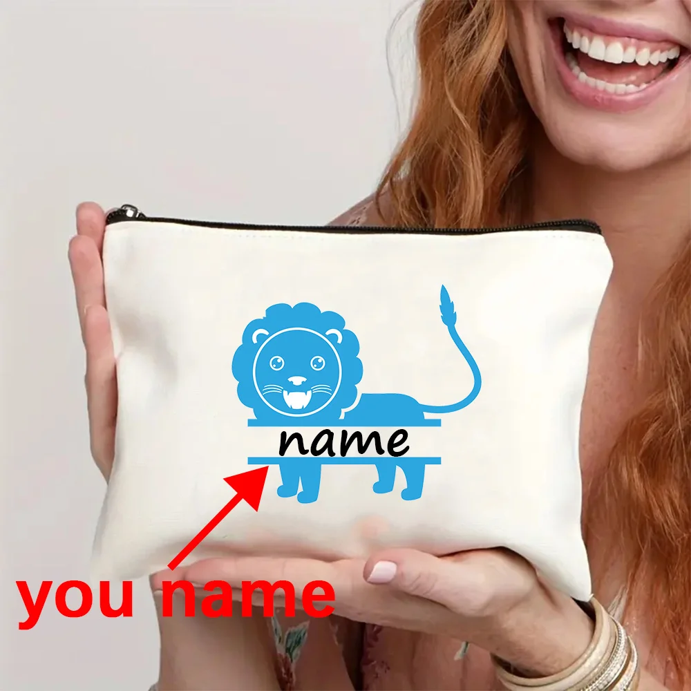 

Personalized Artistic Name Lettering the Best Gift for Friends Foldable Daily Commute Storage Bag Zippered Cosmetic Bag Women's