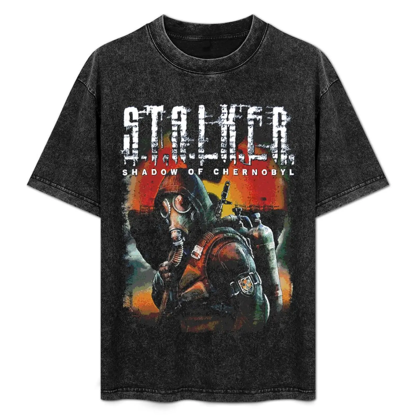 Футболка Stalker Chernobyl, черная одежда в стиле хиппи, облегающие футболки для мужчин