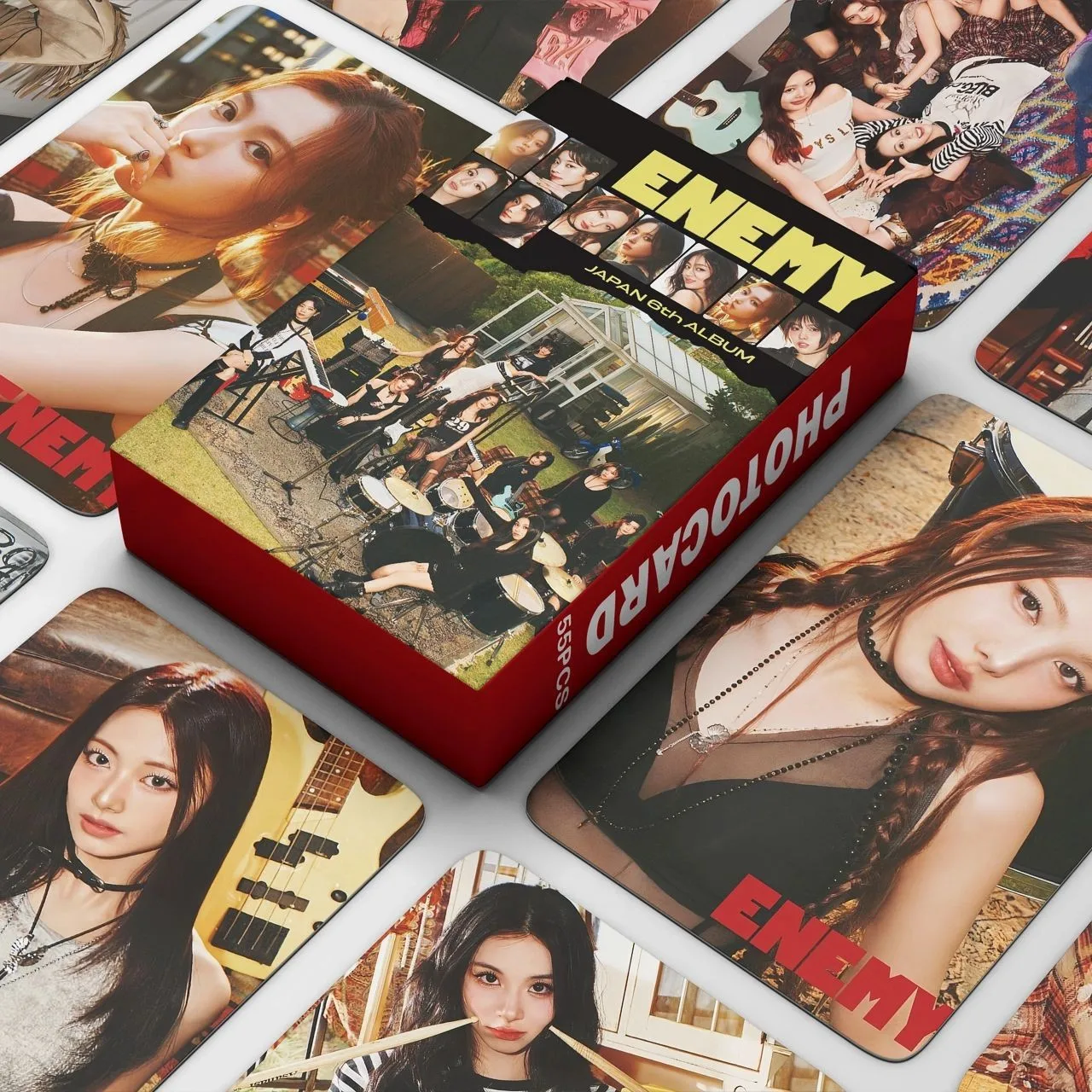 TWICE ENEMY 55 قطعة بطاقات 2025 S.Greetings مجموعة بطاقات الصور المحدودة مرة واحدة Merch KPOP المقتنيات شحن سريع مرتين سانا مومو