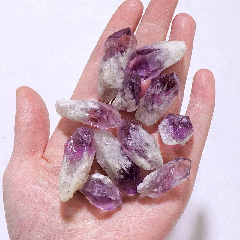 

Random High Quality Amethyst Cluster Flower Decoration Natural Crystal Raw Stone, Birthday gift, Scene decoration.