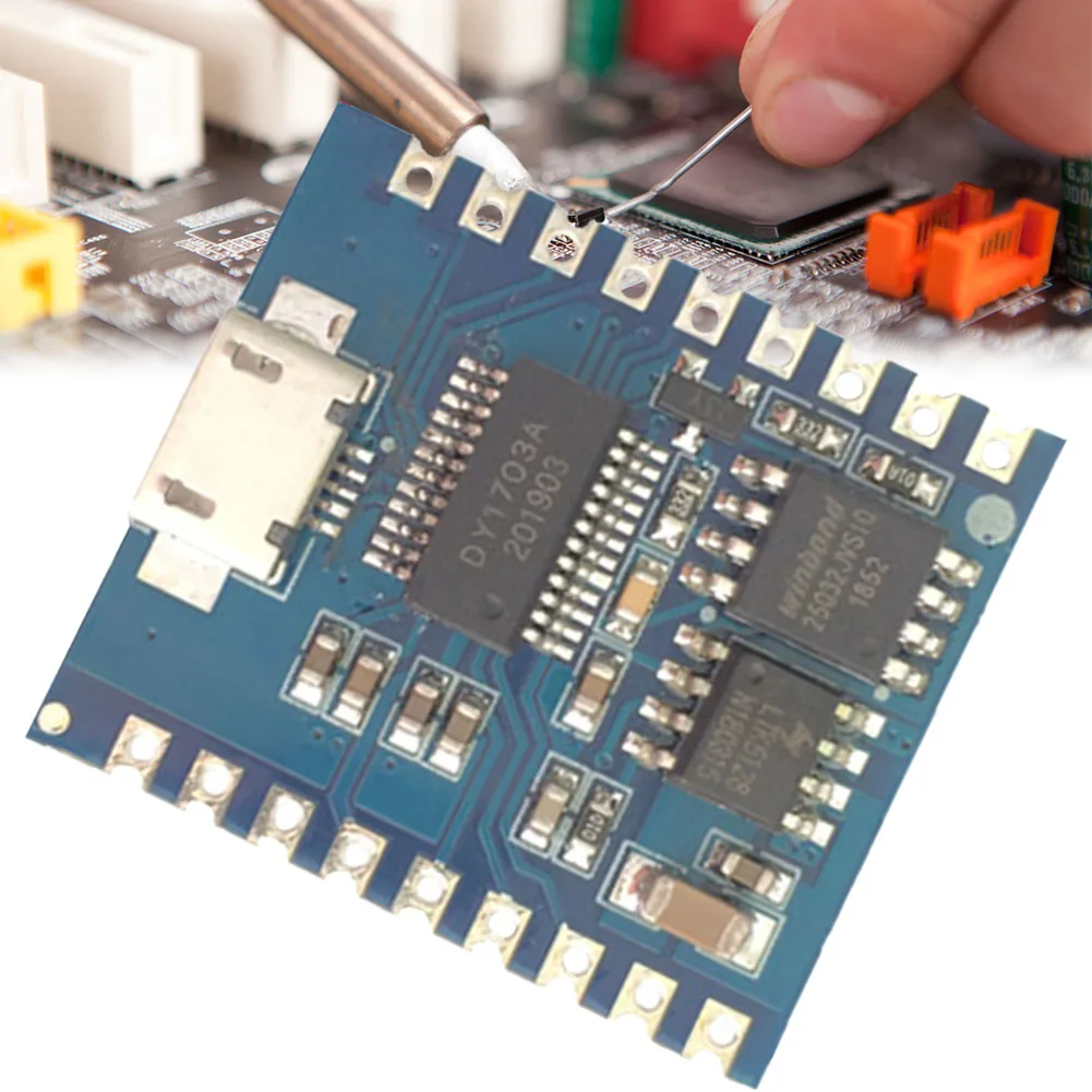 DY-SV17F Audio Module USB Download Flash Voice Module 5 W Mini MP3 Player IO Trigger Voice Playback Module