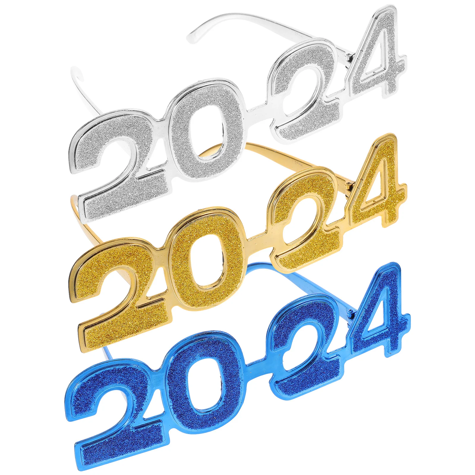 

3 Pcs Digital Glasses New Year Eyeglasses Festival Celebrate Novelty Sunglasses Eve