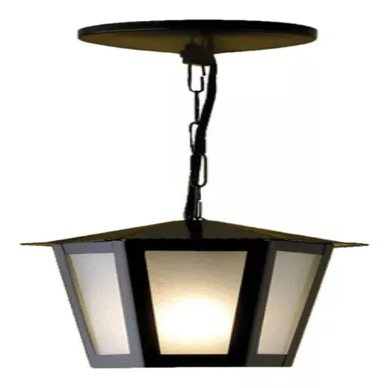 Pendant Colonial Sconce Hexagonal  Black  Luminaires Ceiling Lamps