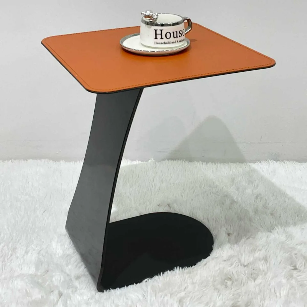 Italian sofa edge few multi-functional creative small coffee table manufacturers wholesale saddle leather Internet celebrity