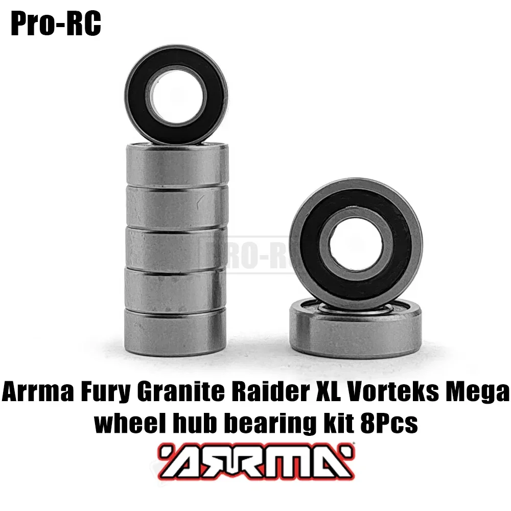 

Для Arrma Fury Granite Raider XL и Vorteks 2wd Mega ступица колеса резиновый герметичный комплект шарикоподшипников Rc часть 8- шт.