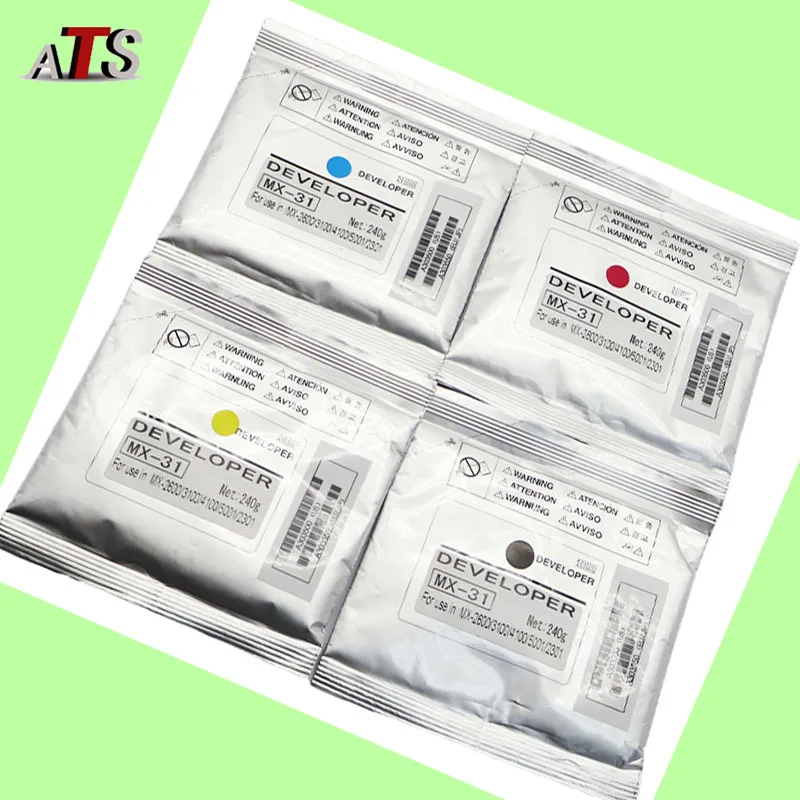 

1 шт. MX-31 MX31 проявитель для Sharp MX 2600 3100 3500 4100 4101 5001 проявитель порошок копировальный аппарат порошок
