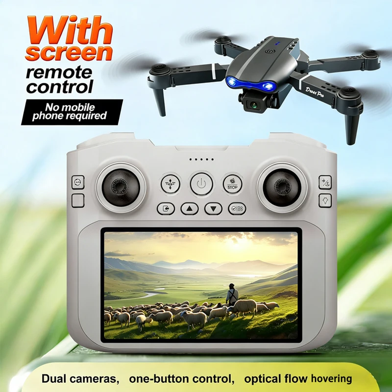 

Новый мини-дрон E99 с Wi-Fi FPV, профессиональный, с камерами 8K, карманный, с цветной подсветкой, складной квадрокоптер, радиоуправляемый самолет, игрушка на радиоуправлении, подарок