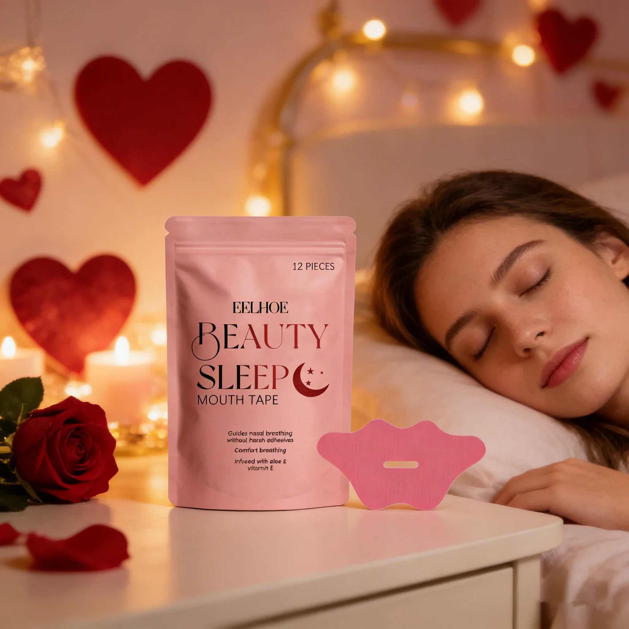 

Пластырь для сна EELHOE с цветочным ароматом, натуральное средство для комфортного ночного сна, подарок для ежедневного ухода и хорошего ночного отдыха