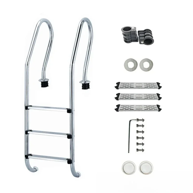 304 stainless steel handrail swimming pool launching ladder climbing ladder launching handrail thickened ladder