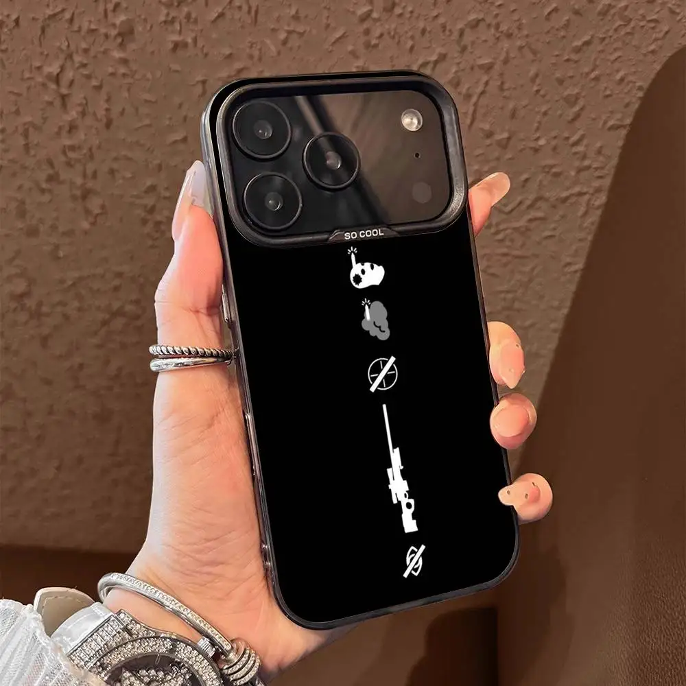 حافظة هاتف C-CSGO C-CS GO BUNNYHOP لهاتف iPhone 17,16,15,14,13,12,11,Pro,Max,Plus,E,Air,Mini Black Tpu