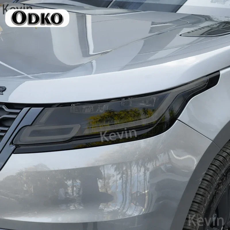 Car Headlight Tint Smoked Black Protective Film TPU Stickers For Range Rover Velar 2017-Present Accessories Anti-Scratch Repair