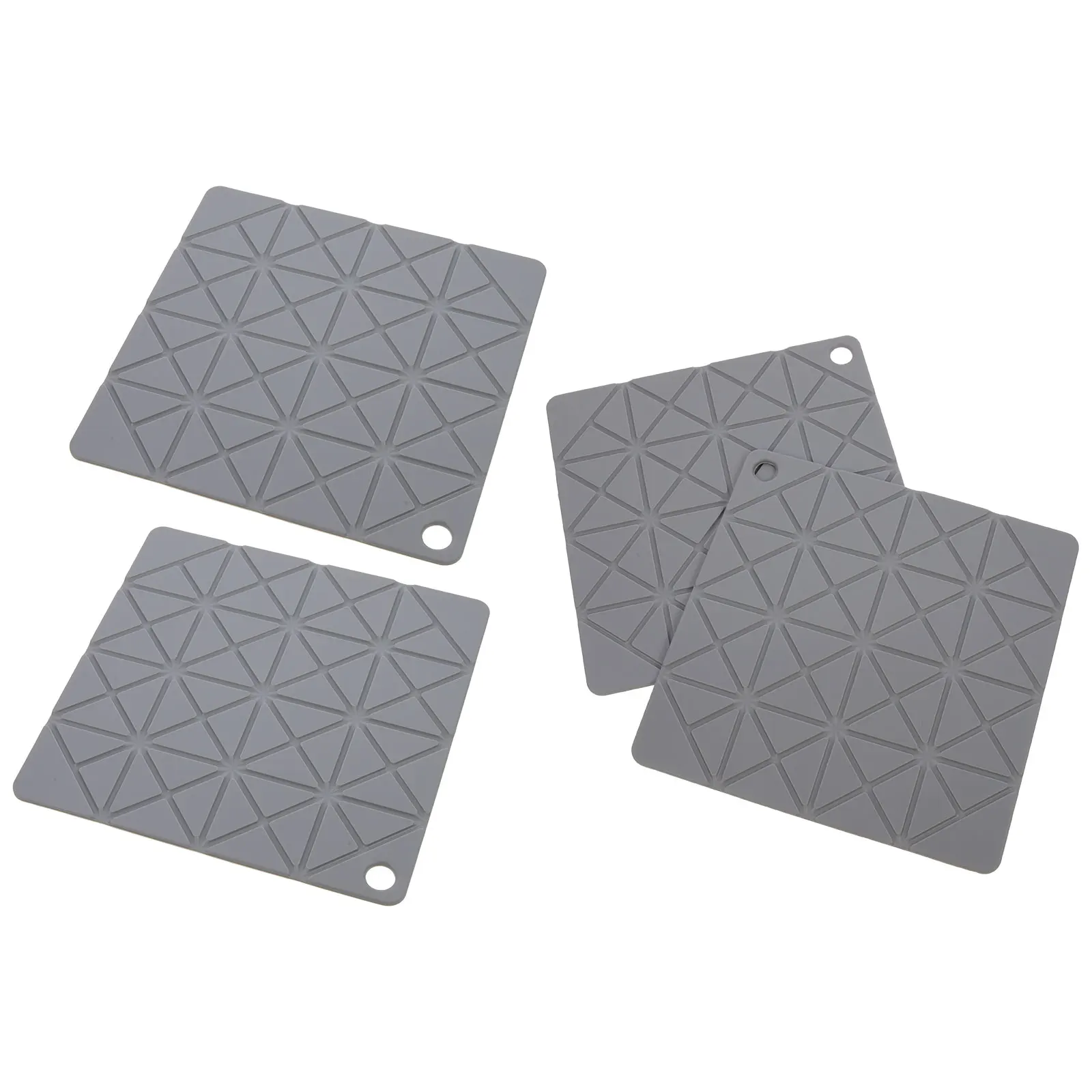 

4pcs Insulated Silicone Hot Pad Wok Dish Pan Holder Multi Function Reusable Countertop Anti Slip Pot Mat Household Kitchen Pan