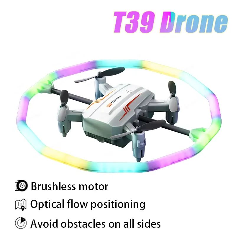

Professional Aircraft Remote Control 360 Rolling Drone Fixed Height Micro Drone Toys With Colored Lights New T39 Mini Four Axis