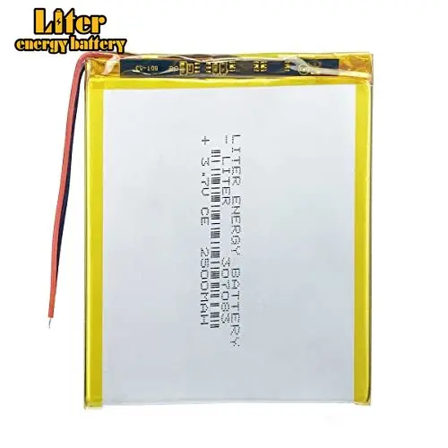 

100pcs Liter 3.7V 2500mAh 307083 Lipo Battery Rechargeable Lithium Polymer ion Battery Tablet PC