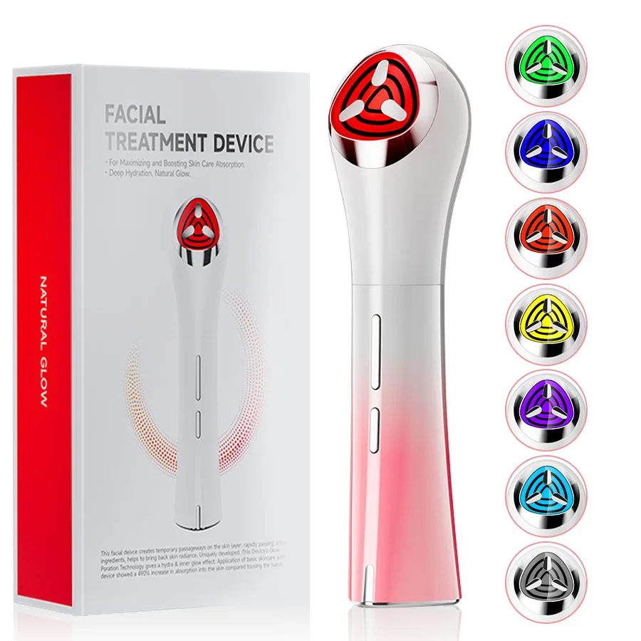 

Face Lifting Massager 7-Color Light Therapy for Face with Microcurrent, Vibration Skin Care Tool for Youthful & Tightening Skin