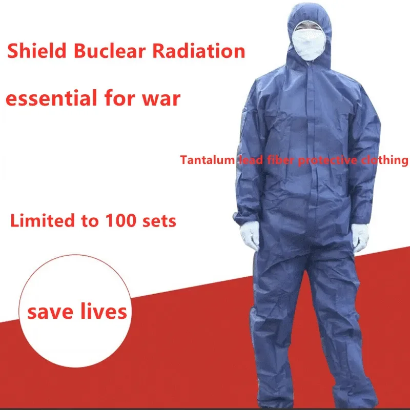 Tantalum Lead Fiber Material Nuclear Radiation Protective Clothing Table Anti-Radiation Antitin Face Gas Defense Mask