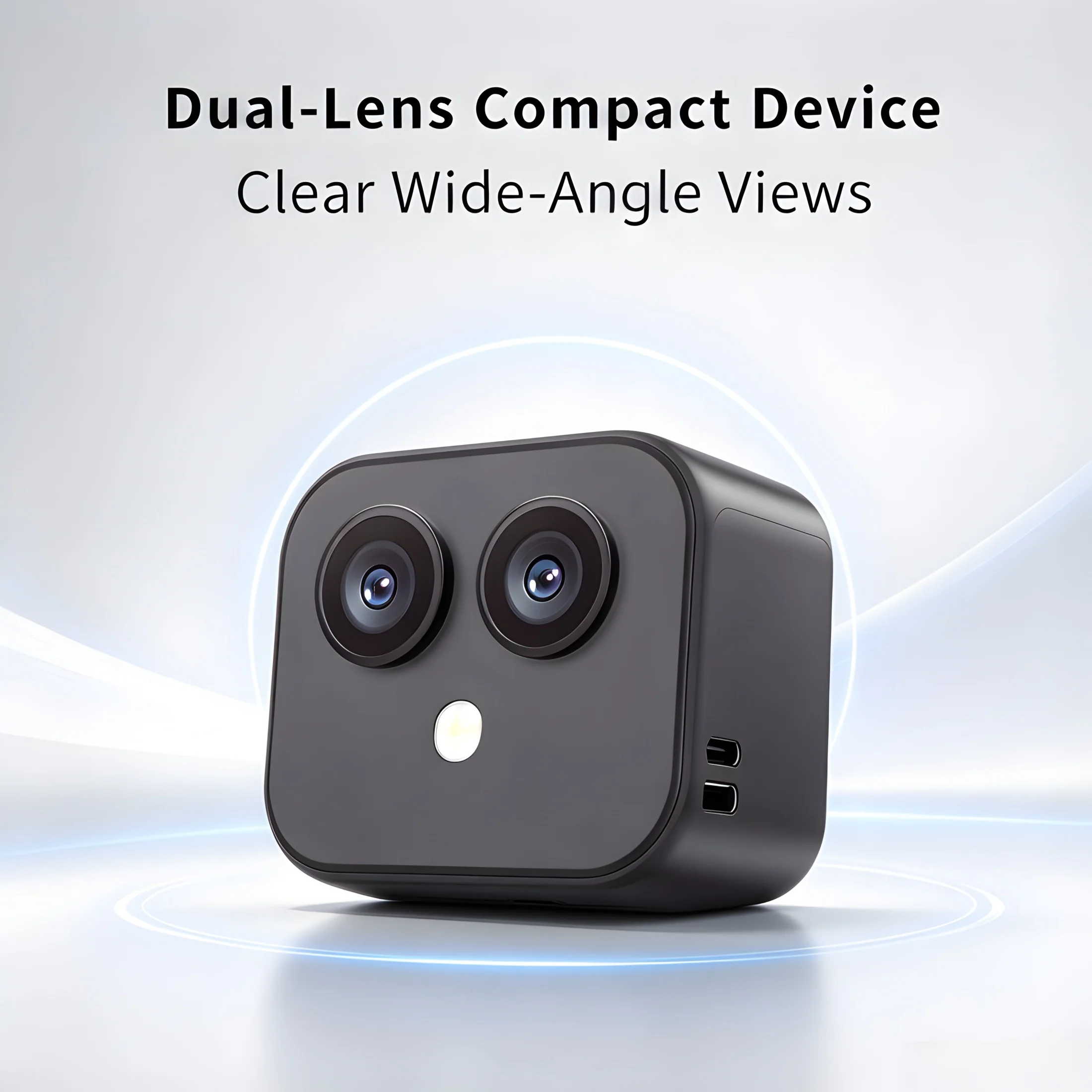 Mini WiFi Dual Lens Camera 170 Degree Wide Angle HD Compact Cam Magnetic Base Indoor Outdoor Sports Recording