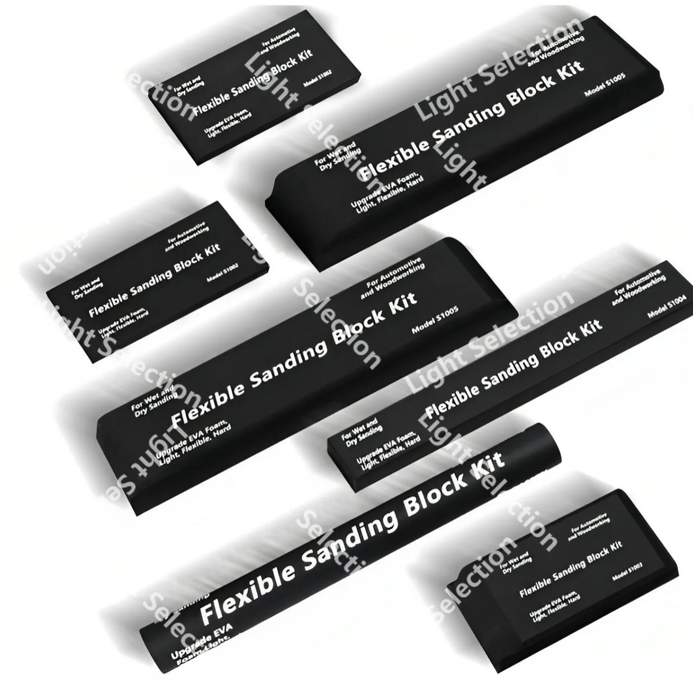 

Black EVA matte block, woodworking wet and dry car body flexible polishing