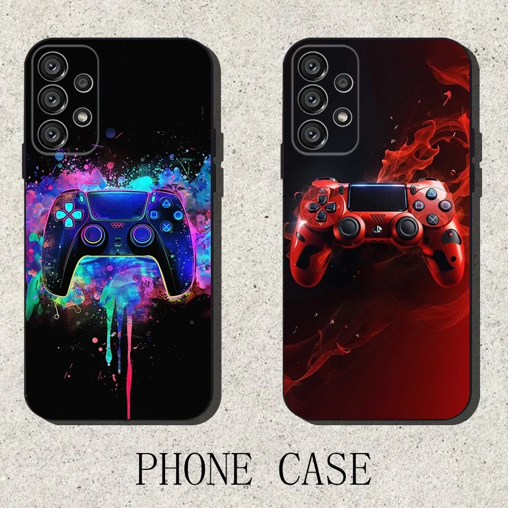 

Game Console Gamepad Phone Case For Samsung S25,S24,S21,S22,S23,S30,Ultra,S20,Plus,Fe,Lite,Note,10,9,5G Black Cover