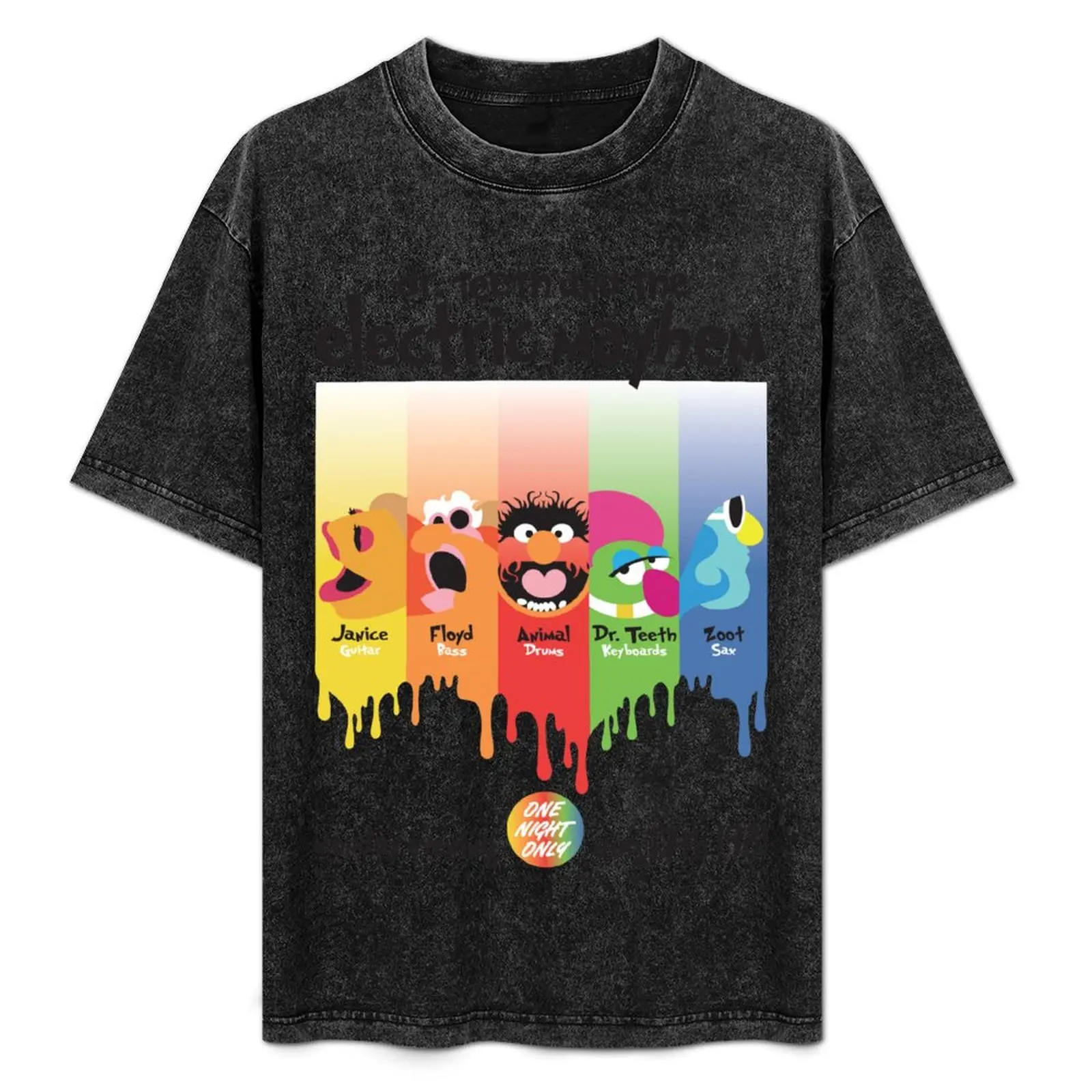 

Dr. Teeth and the Electric Mayhem T-Shirt Big Size Short Sleeve Tee for Men