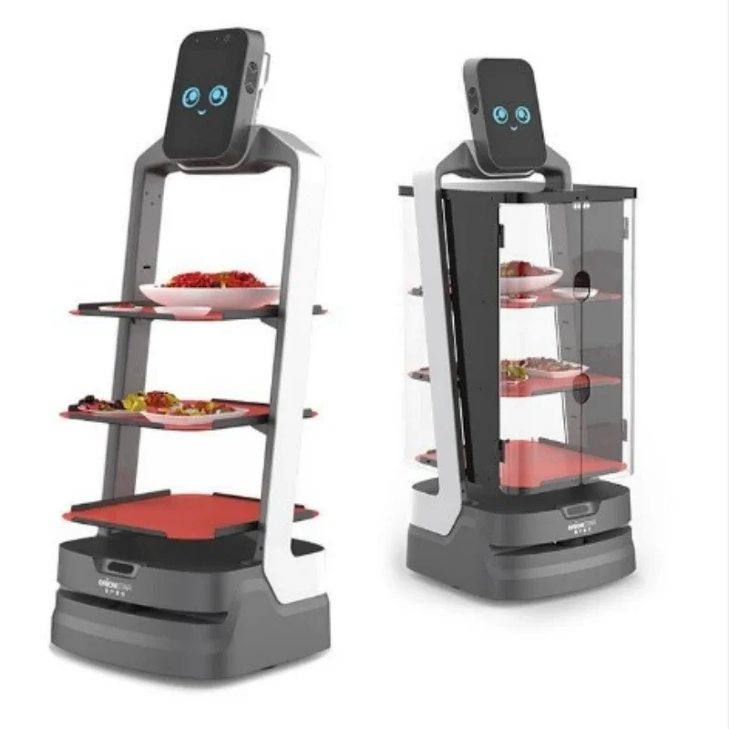 High Quality Food Serving Robot Humanoid Waiter Food Delivery Robot For Sale obstacle avoidance delivery robot