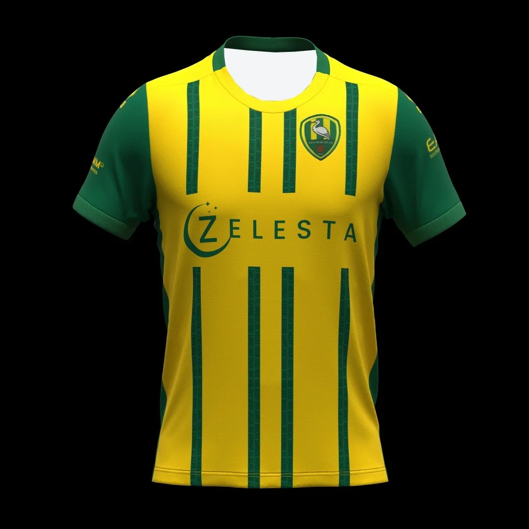 2026 Nieuw ADO Den Haag Fans Voetbalshirt Heren Dames Zomer Sport Oversize T-shirt Ademend Snel Droogend Streetwear Kleding
