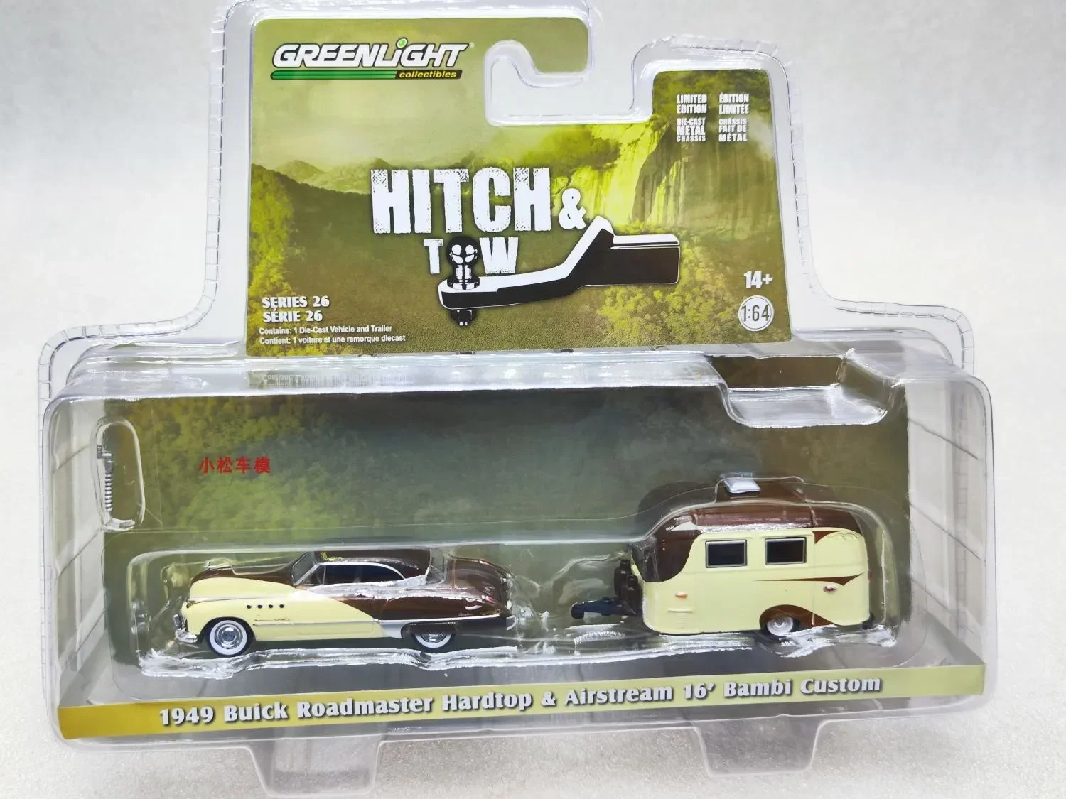 

1: 64 1949 Buick Roadmaster Hardtop и Airstream 16 'Bambi из сплава, коллекция моделей автомобилей, подарочные украшения