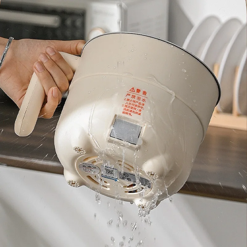 다기능 전기 쿠커, 붙지 않는 개인 냄비, 음식 수프, 쌀 국수, 계란 프라이 히터 팬