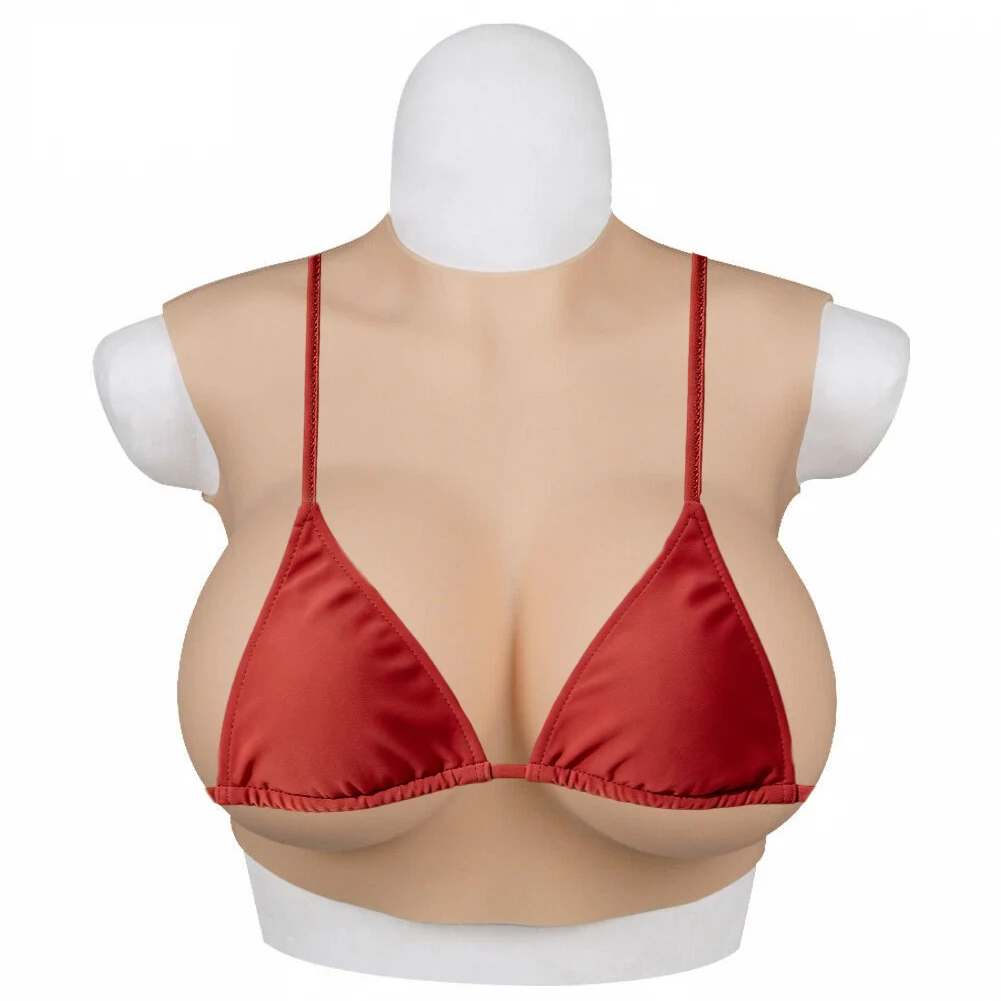 

Low Collar Silicone Crossdressing Huge Fake Breast Forms for Crossdressers Drag Queen Crossdressing Boobs Prothesis