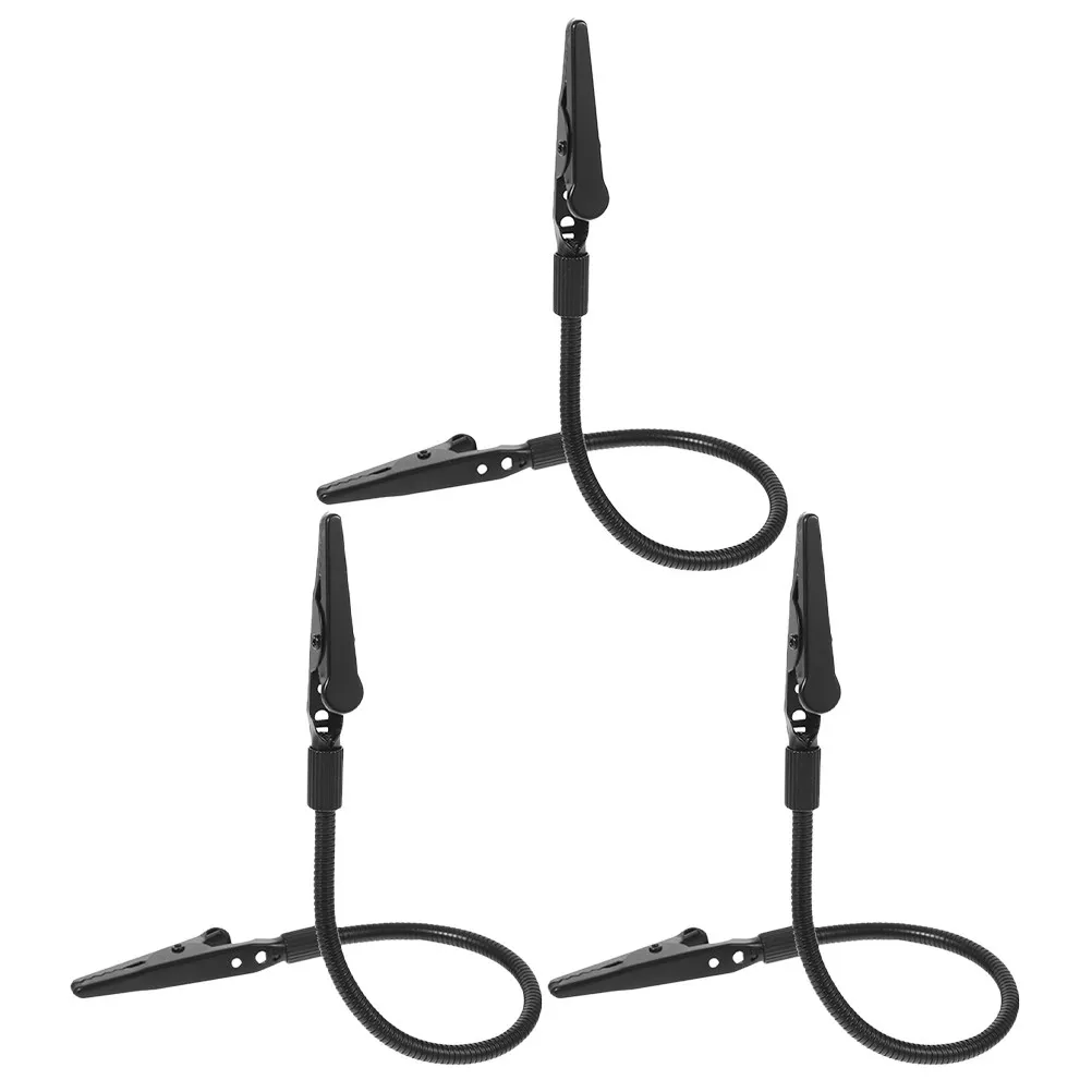 

3Pcs Dual-Head Soldering Helper Clamp Flexible Adjustable Metal Clips for Wire Fixation Photo Clip Picture Holder Memo Note
