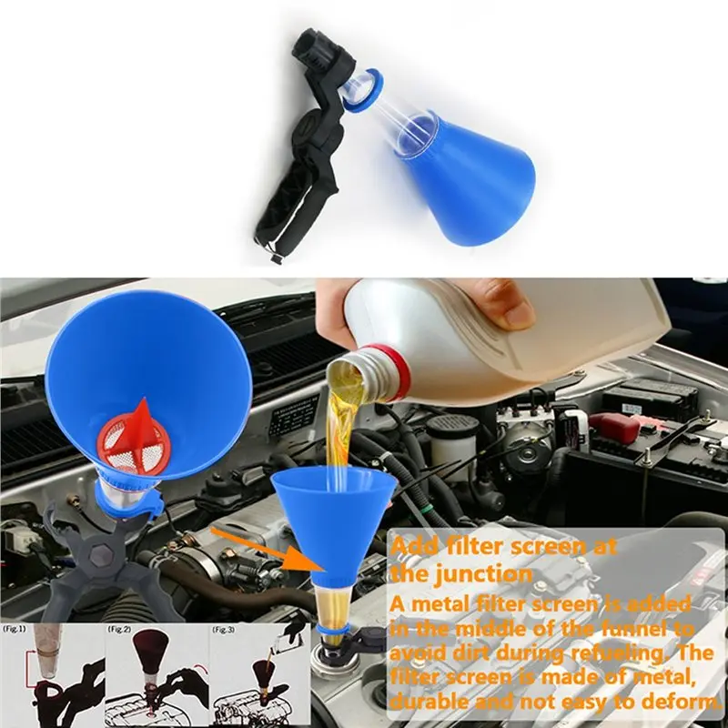 مجموعة تعبئة زيت المحرك العالمية، محولات قابلة للتعديل، مجموعة معدات تغيير الزيت