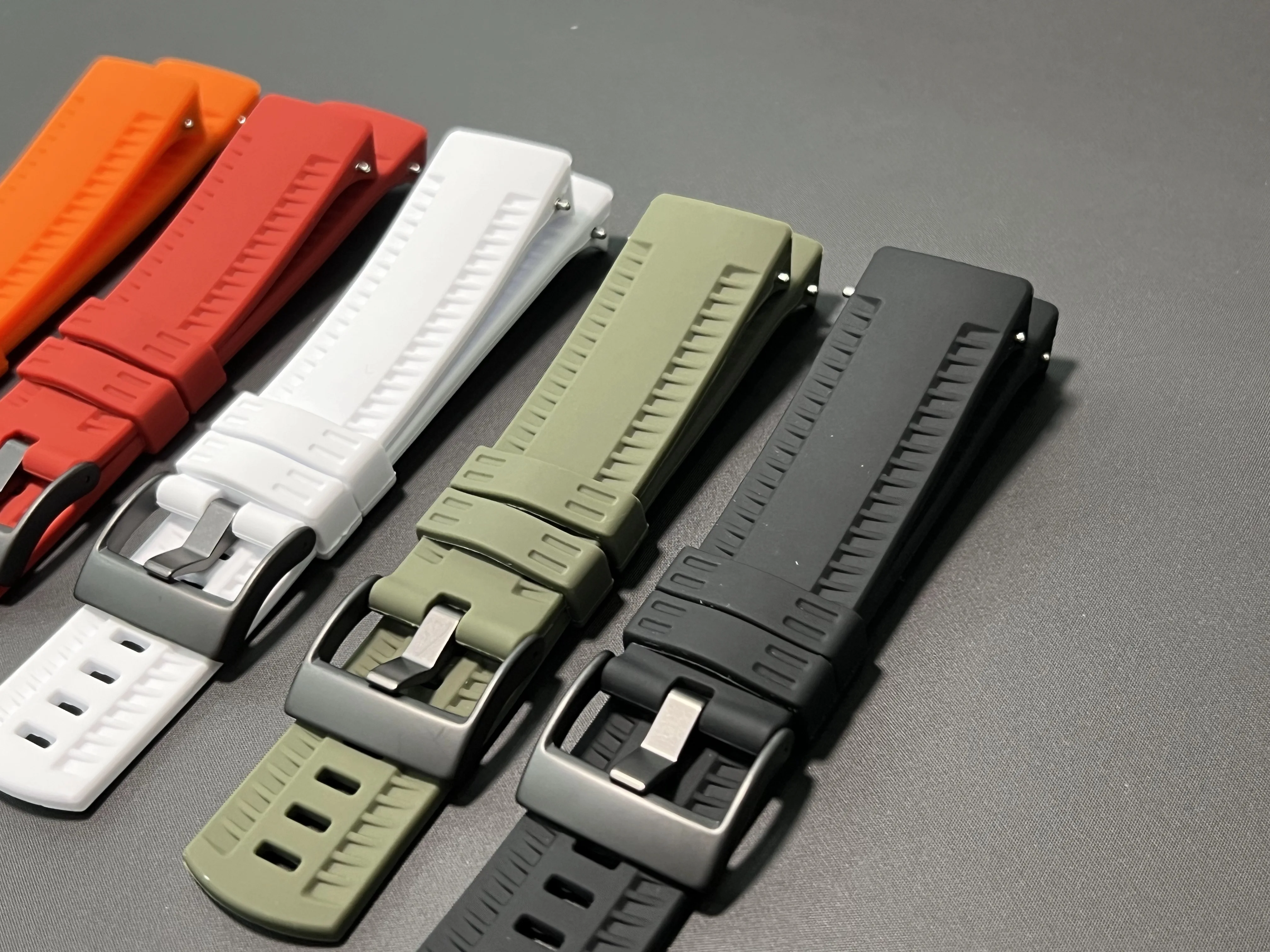 24mm Gummi-Silikon-Armband für Suunto 9 Smartwatch, Ersatzarmband für Suunto 9 Baro, Armband für Spartan Sportuhr – Detail 1