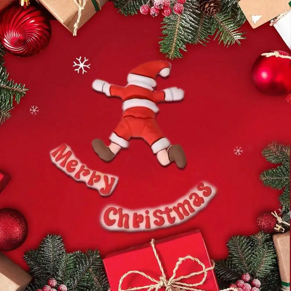 3 teile/satz Weihnachten Kuchen Dekor Cartoon Santa Claus Weihnachten Frohe Weihnachten Party Geschenk Kuchen Topper Dekoration Versorgung ﻿ – Detail 3