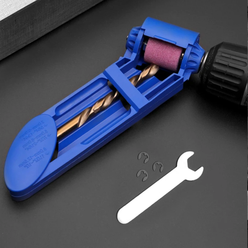 เจาะ Sharpener คู่มือ Sharpener เครื่องมือ1Pc แบบพกพา Bor Listrik จานเจียร Set Mata Bor สำหรับเจาะ Dremel อุปกรณ์เสริม